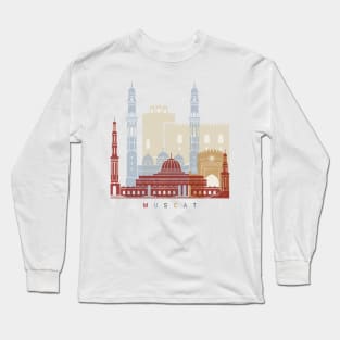 Muscat skyline poster Long Sleeve T-Shirt